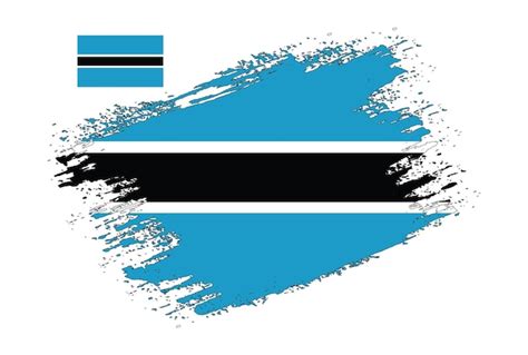 Premium Vector | Brush design botswana flag vector