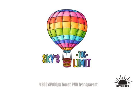 Skys The Limit Png Digital Download Graphic By Retro Sun · Creative