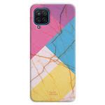 Techcool Capa De Silicone Para Samsung Galaxy A12 L Marble Textura