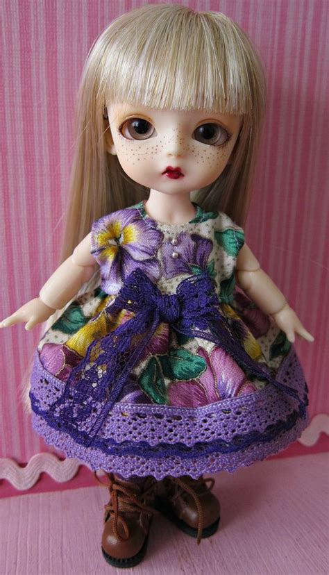 Lati Yellow BJD Dress OOAK By Tickled Pink By TickledPinkbyJulie Lace