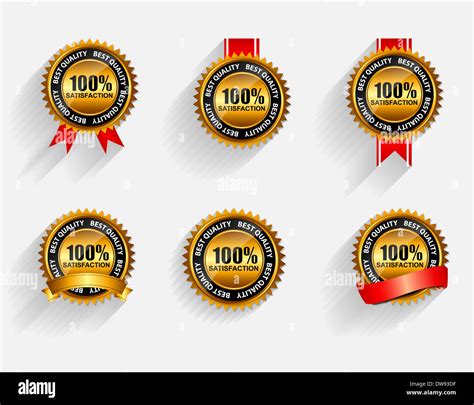 Gold Label Sign Template Vector Illustration Stock Photo - Alamy