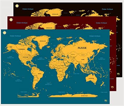 Maps Wall Maps Carte Du Monde Gratter Carte Du Monde A Gratter