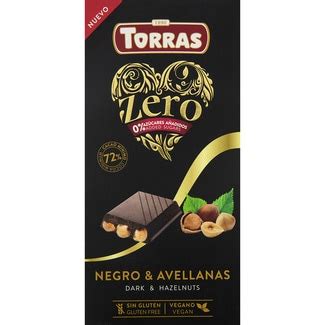 Zero Chocolate Negro 72 Cacao Con Avellanas Sin Gluten Tableta 150 G