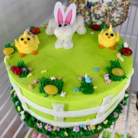 Easter Piped Chicks Cake 7 Inch The Pennsylvania Bakery