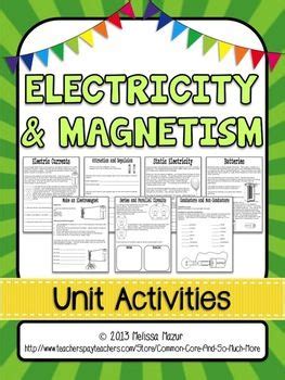 Electricity And Magnetism Unit Activities