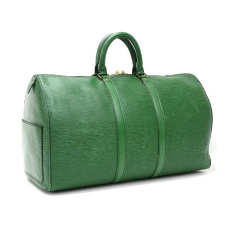 Louis Vuitton Vintage Louis Vuitton Keepall 45 Green Epi Leather