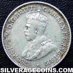 M George V Australian Silver Threepence Silveragecoins