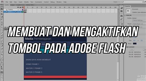 Tutorial Membuat Dan Mengaktifkan Tombol Pada Aplikasi Adobe Flash