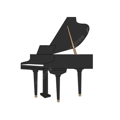 Grand Piano Png Image Cartoon Vector Flat Wind Grand Piano Material