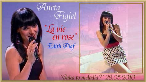 Aneta Figiel La Vie En Rose Jtm Youtube