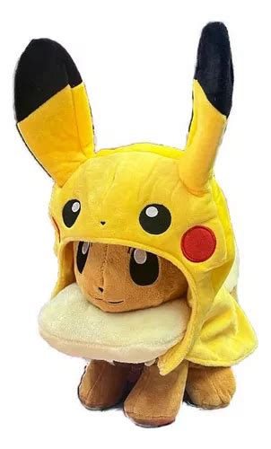 Peluche Eevee Disfrazado De Pikachu Pokemon Cm Cod E Env O Gratis