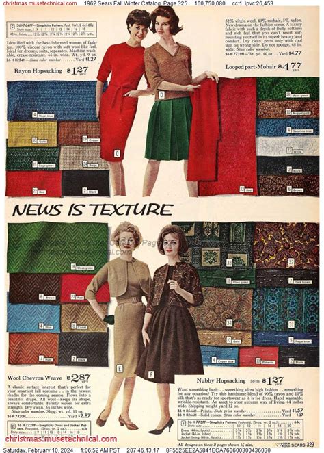 1962 Sears Fall Winter Catalog Page 325 Catalogs And Wishbooks