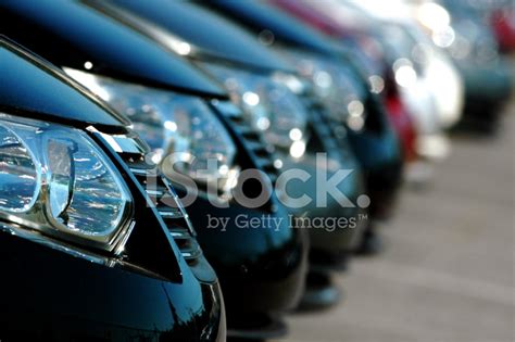 Line Of Cars Stock Photo Royalty Free Freeimages