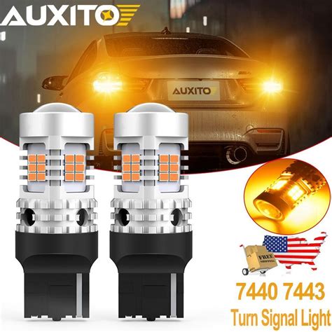 AUXITO 7440 Amber LED Turn Signal Light Blinker Bulbs 7443 Canbus Error