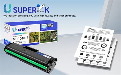 Usuperink 1 Pack Compatible Toner Cartridge Replacement For Samsung Mlt D101s D101s