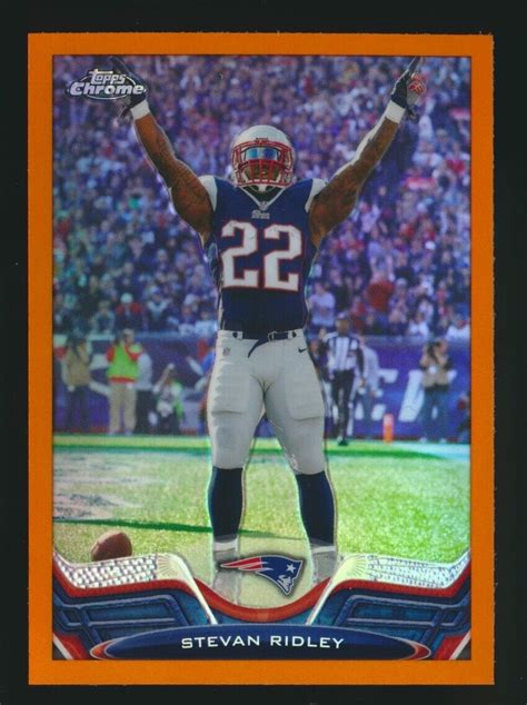 Topps Chrome Retail Orange Refractor Stevan Ridley New