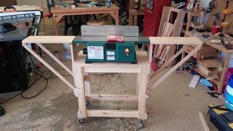 Benchtop Jointer Stand With Folding Extension Wings By Cm02ws6 ~ Woodworking