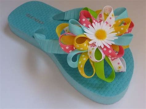 Flower Decorating Flip Flops Flip Flop Craft Diy Flip Flops