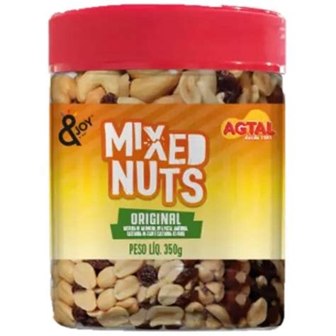 Mixed Nuts Original Agtal Joy 350g Mix Amendoim Castanhas No Shoptime