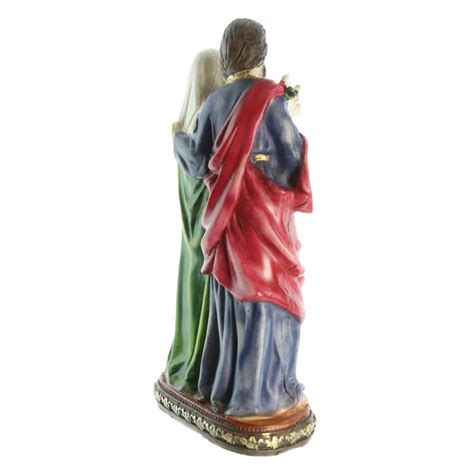 Statue Sainte Famille Cm En R Sine Pour D Coration Religieuse