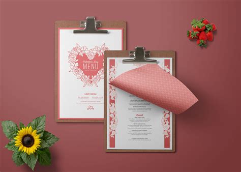 Prime Valentines Day Dinner Menu Template 99effects