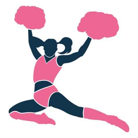 Cheerleader Awesome Jump Transparent Png And Svg Vector File