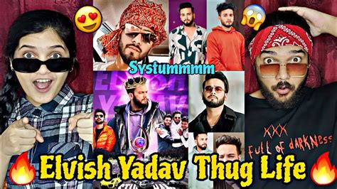 Elvish Yadav Attitude Video REACTION Elvish Yadav Thug Life Alvish