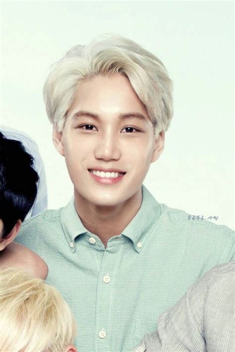 I Love Kai In Blond Hair Exo Kai Exo Kai