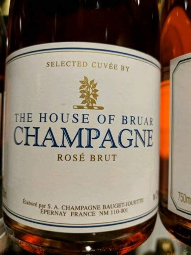 Bauget Jouette The House of Bruar Rosé Brut Champagne Vivino Canada