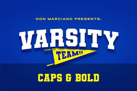 Varsity Team Font Donmarciano Fontspace