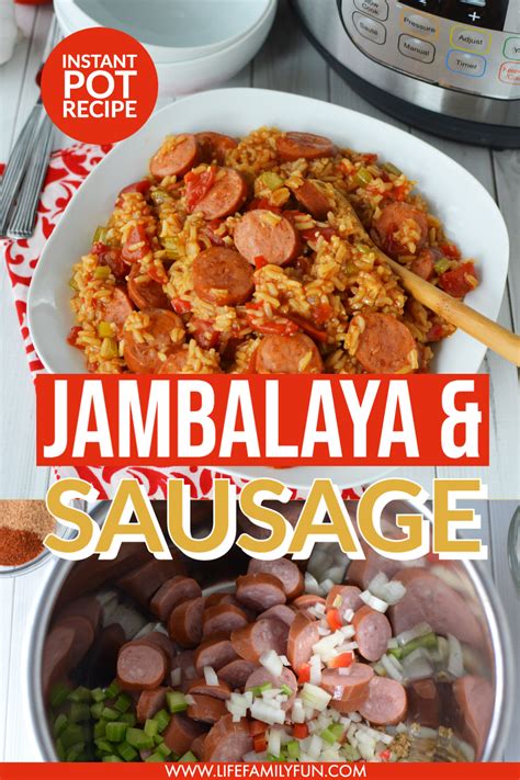 Instant Pot Jambalaya With Sausage Video Quick And Easy Comfort Food