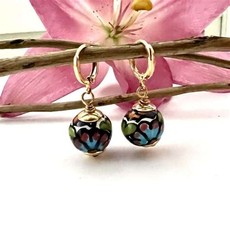 Aretes Chapa Coraz N Talavera Tradicional Albor Arte Mx