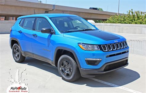 BEARING 2017 2025 Jeep Compass Vinyl Graphics Decal Stripe Hood