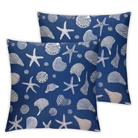 Onetech Hopyeer Nautical Coastal Outdoor Throw Pillows Cover Ocean