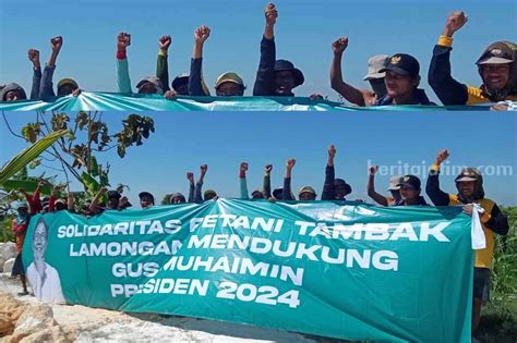 Petani Tambak Lamongan Dukung Muhaimin Iskandar Jadi Presiden Ini