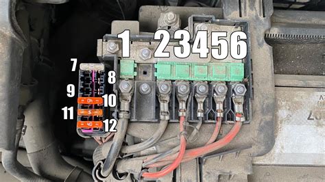 Skoda Fabia Mk Fuse Panel Box Location Diagram