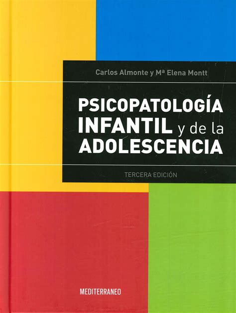 Psicopatología Infantil Y De La Adolescencia Ediciones Técnicas