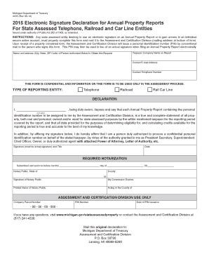 Fillable Online Michigan Electronic Signature Declaration