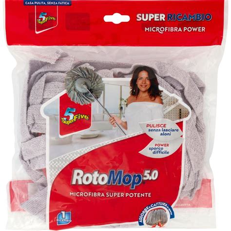 Panno Lavapavimenti Ricambio Rotomop 5 0 SUPER FIVE 1 PZ Coop Shop