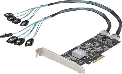 StarTech Scheda SATA PCI Express A 8 Porte Adattatore Convertitore