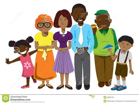 African American Family Clip Art | African American Family Royalty Free ...