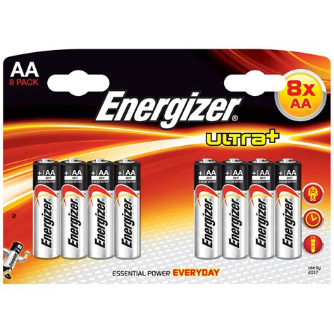 Energizer Ultra Plus Aa Lr Mn Alkaline Batteries Pack