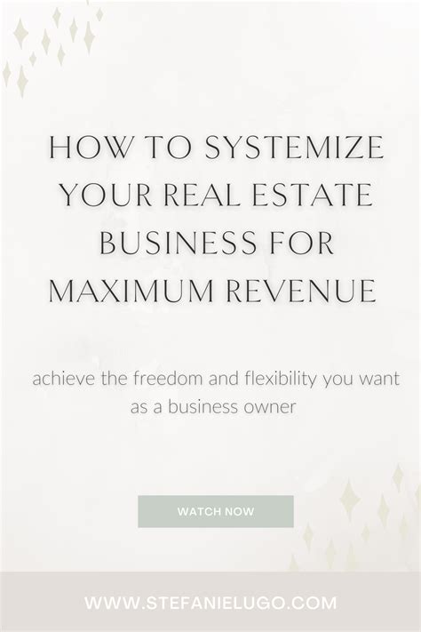 How To Systemize Your Real Estate Business For Maximum Revenue