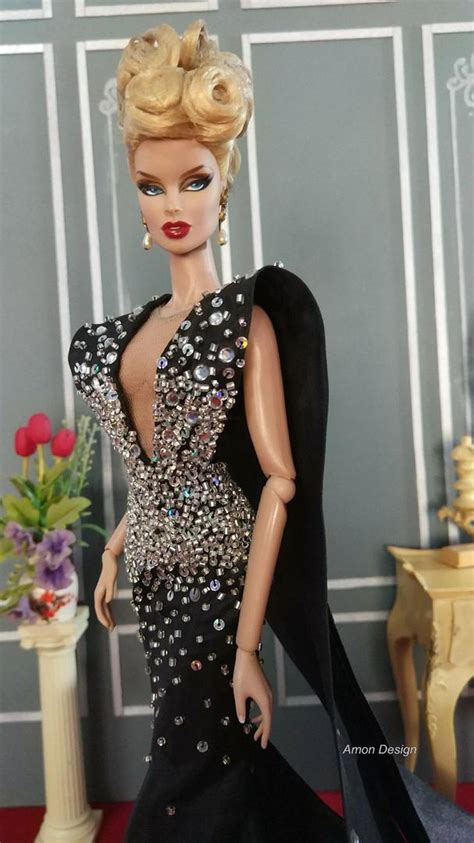 Amon Design Gown Outfit Dress Fashion Royalty Silkstone Barbie Model Doll Fr 1908838586