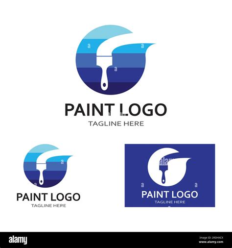 Paint Logo Vector Icon Illustration Stock Vector Image And Art Alamy