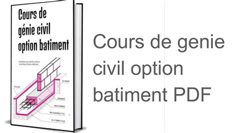 Cours De Construction Batiment Pdf Youtube