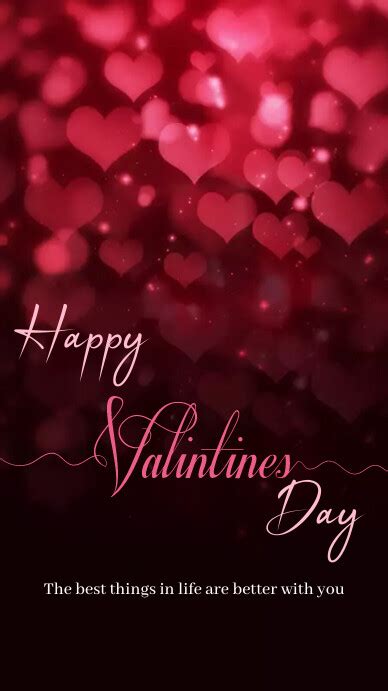 Happy Valentines Day Instagram Story Template Postermywall