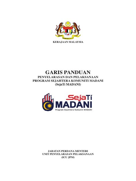 garis panduan program sejati madani terkini