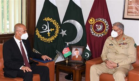 Afghan Envoy Calls On General Bajwa The Afghan Ambassador To Pakistan