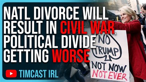 National Divorce Will Result In A Civil War Political Divide In